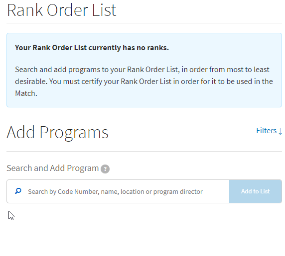 add track to rank order list